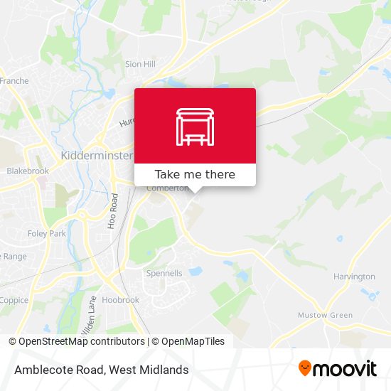 Amblecote Road map