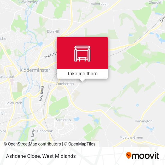 Ashdene Close map