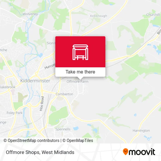 Offmore Shops map