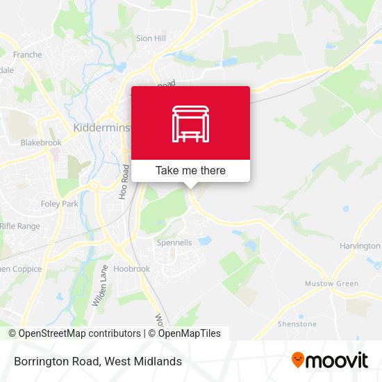 Borrington Road map
