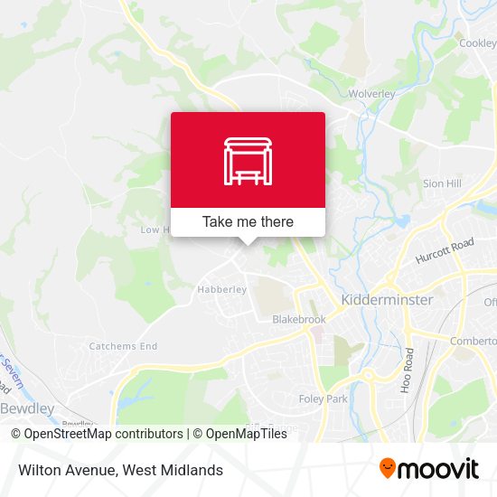 Wilton Avenue map