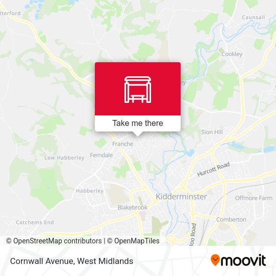 Cornwall Avenue map