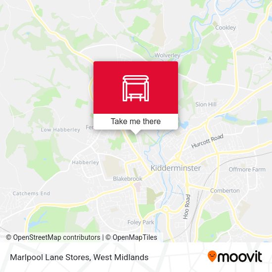 Marlpool Lane Stores map
