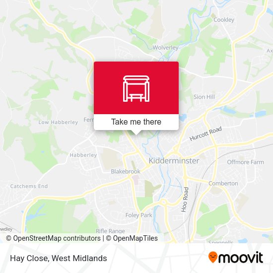 Hay Close map