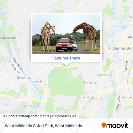 West Midlands Safari Park map