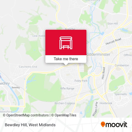 Bewdley Hill map