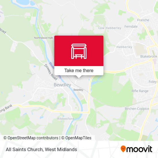 All Saints Church map