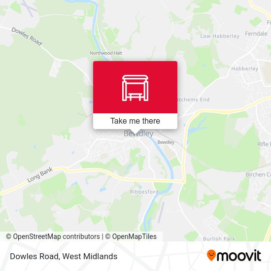 Dowles Road map