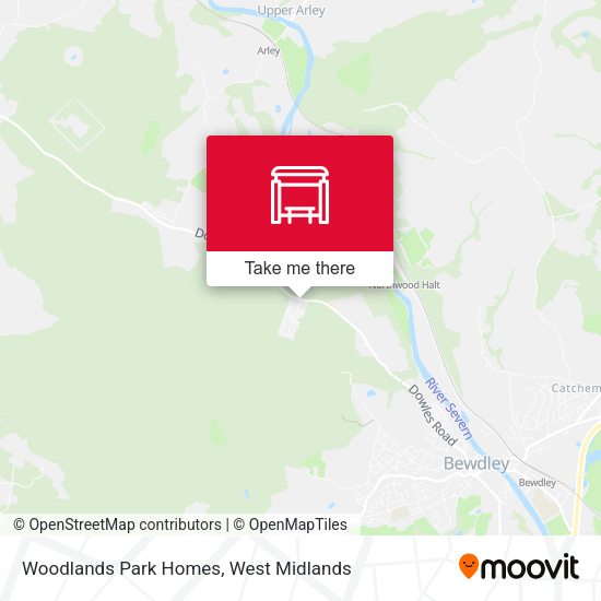 Woodlands Park Homes map