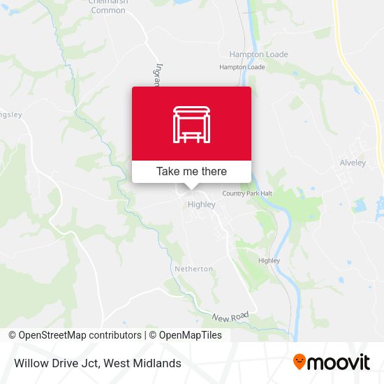 Willow Drive Jct map