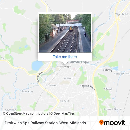 Droitwich Spa Railway Station map