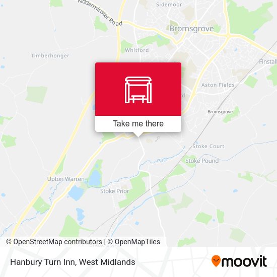 Hanbury Turn Inn map