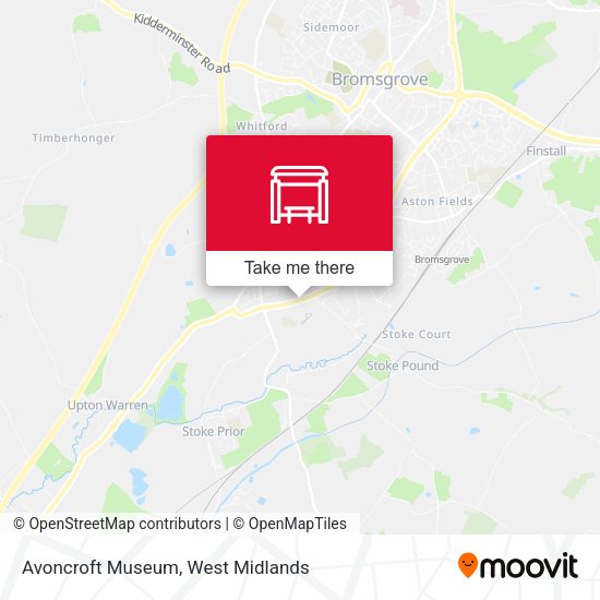 Avoncroft Museum map