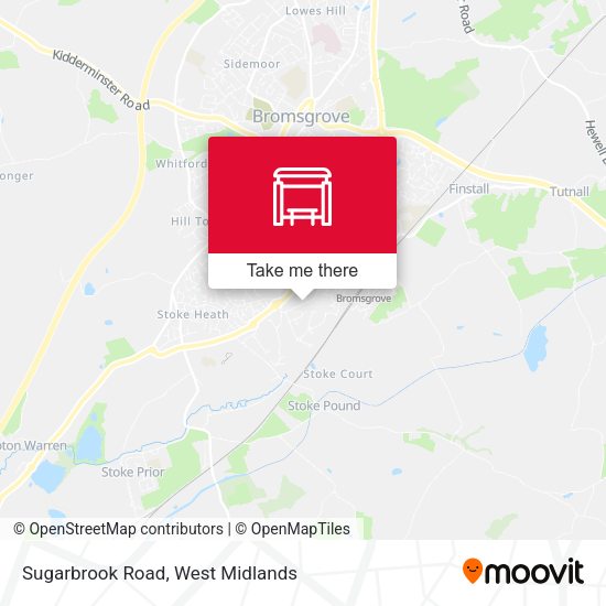 Sugarbrook Road map