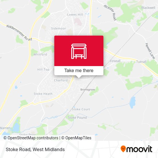 Stoke Road map