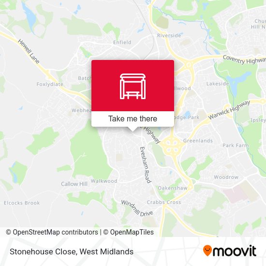 Stonehouse Close map