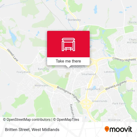Britten Street map