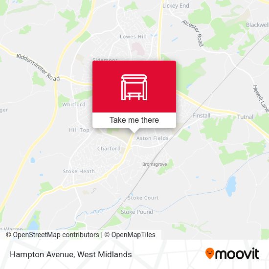 Hampton Avenue map