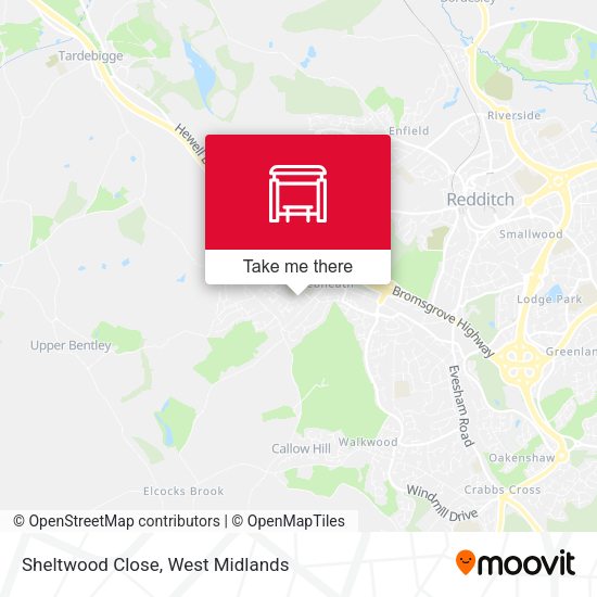 Sheltwood Close map