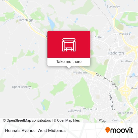 Hennals Avenue map
