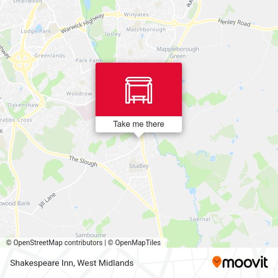 Shakespeare Inn map