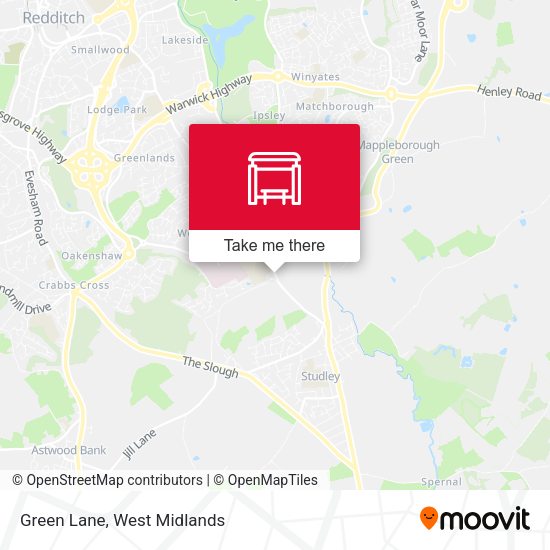 Green Lane map