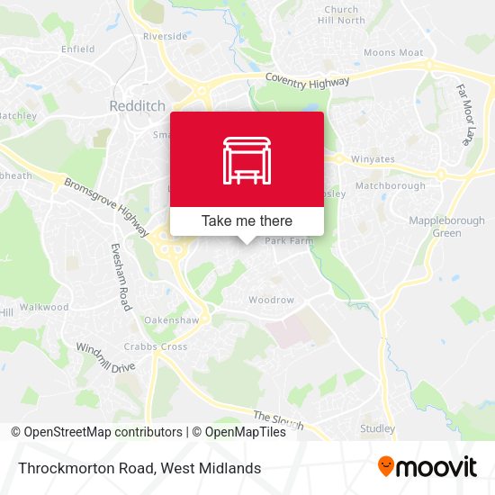 Throckmorton Road map
