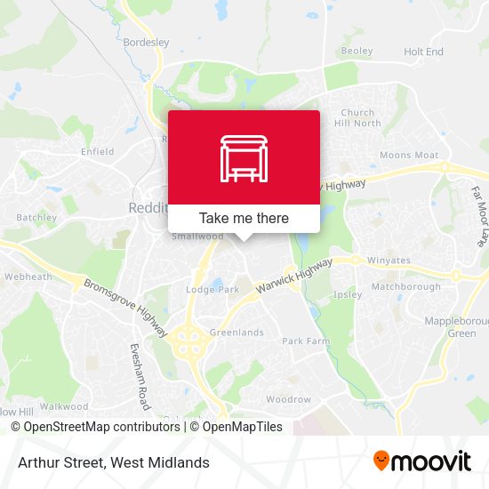 Arthur Street map