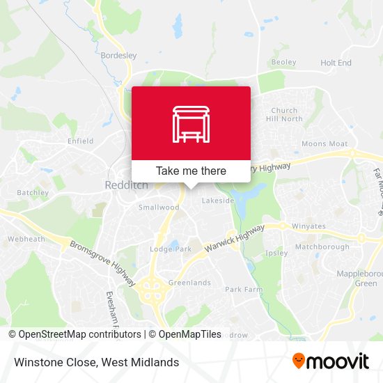 Winstone Close map