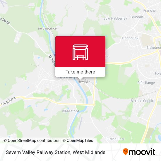 Severn Valley Railway Station map