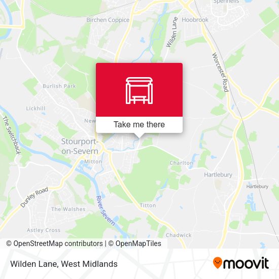 Wilden Lane map
