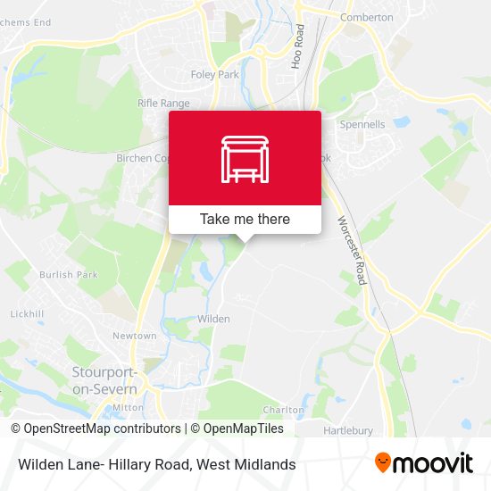 Wilden Lane- Hillary Road map