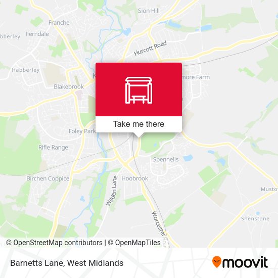 Barnetts Lane map