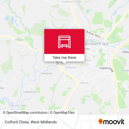Colford Close map