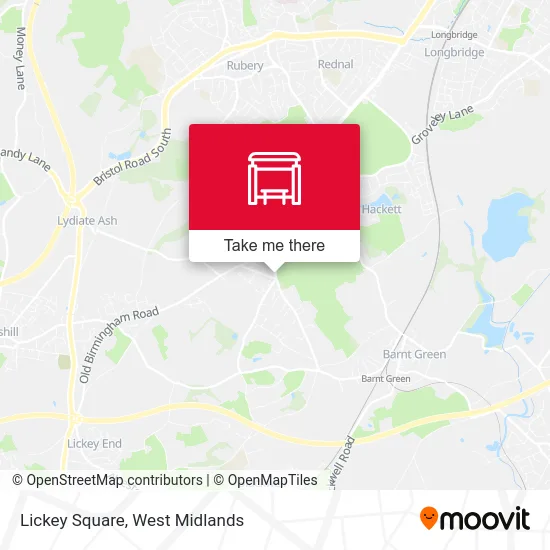 Lickey Square map