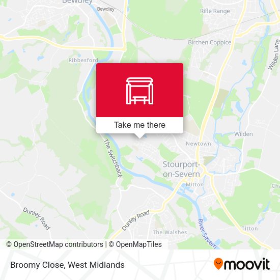 Broomy Close map
