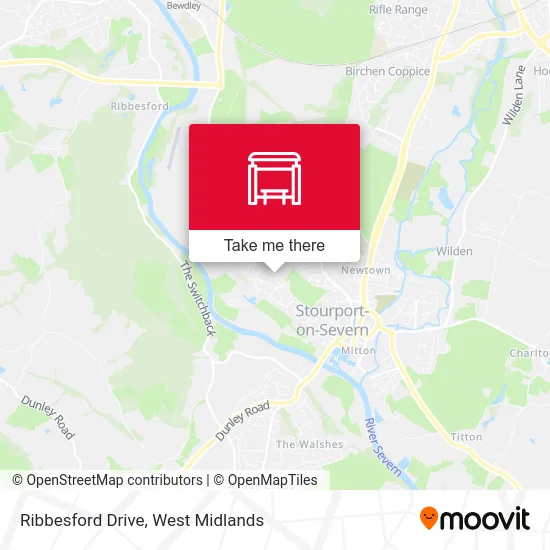 Ribbesford Drive map