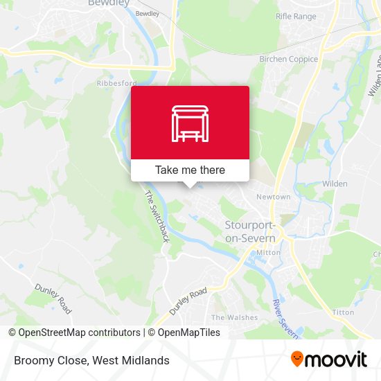 Broomy Close map