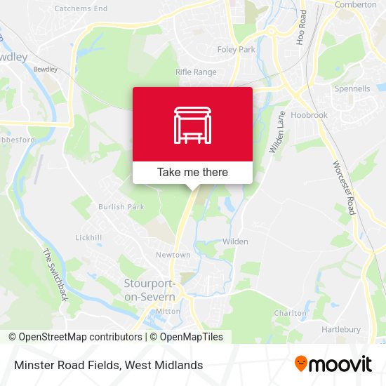 Minster Road Fields map