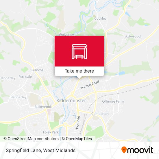 Springfield Lane map