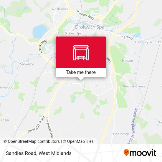 Sandles Road map