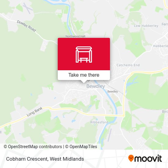 Cobham Crescent map