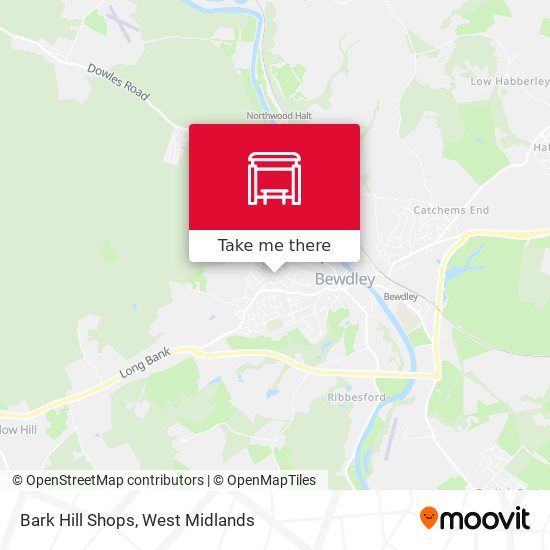 Bark Hill Shops map
