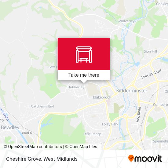Cheshire Grove map