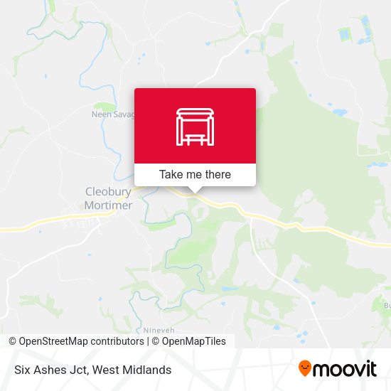 Six Ashes Jct map