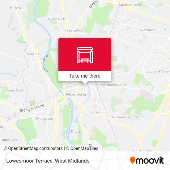 Lowesmoor Terrace map