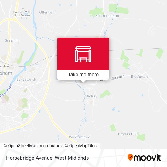 Horsebridge Avenue map