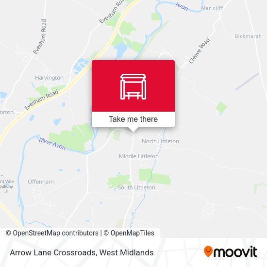Arrow Lane Crossroads map