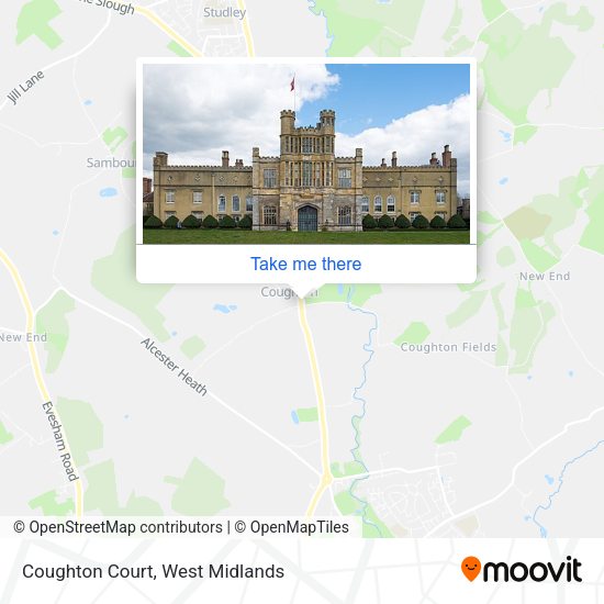 Coughton Court map