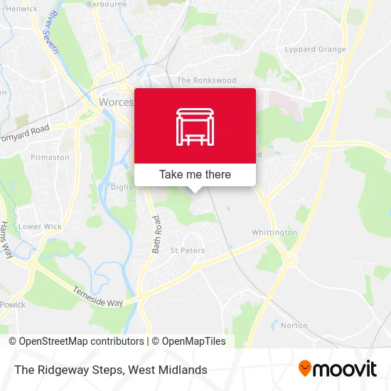 The Ridgeway Steps map